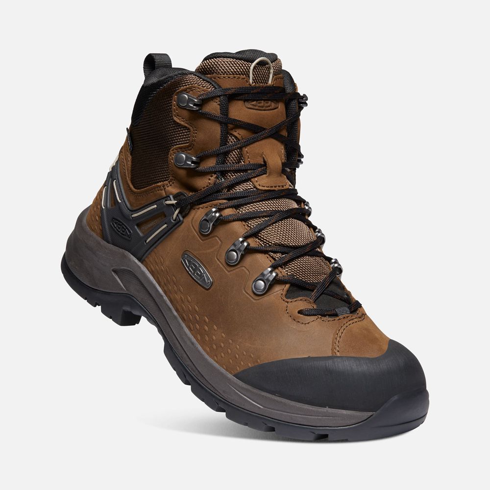 Bottes de Randonnée Keen Homme Marron/Noir | Wild Sky Waterproof | DEATG-2497